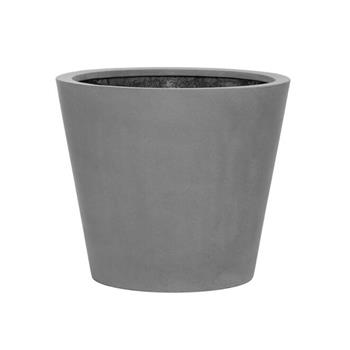 Květináč kulatý BUCKET M fiberstone šedý 58cm