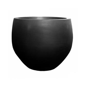 Květináč kulatý ORB L fiberstone černý 68,5cm