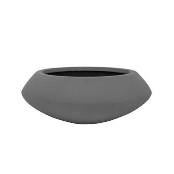 Žardina kulatá TARA XS fiberstone šedá 30cm
