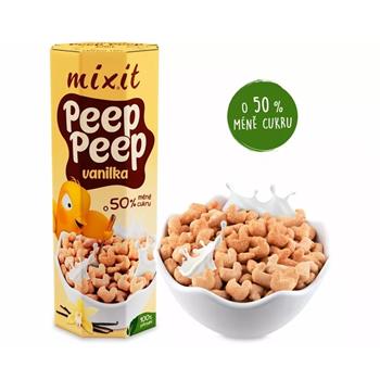 Mixit Cereálie ptáčci PEEP PEEP vanilka 280g