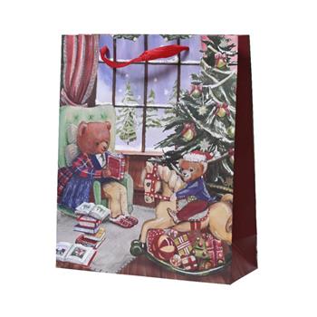 Taška dárková papírová a medvědy 72cm