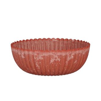 Miska kulatá plastová červená 25cm