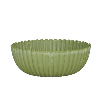 Miska kulatá plastová sv.zelená 25cm