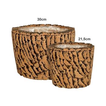 Obal kulatý z plaveného dřeva 21,5cm