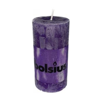 Svíčka válcová BOLSIUS fialová 10cm