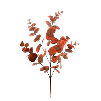 Eukalyptus větev MONICA umělá oranžová 63cm