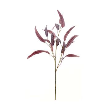 Eukalyptus větev umělá červená 74cm