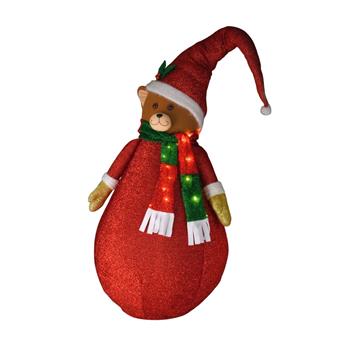 Medvěd s čepicí VENKOVNÍ, 120cm