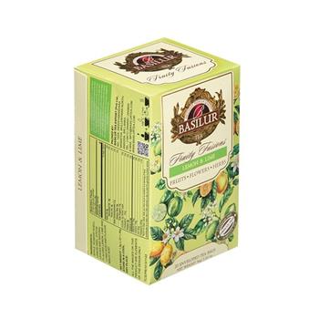 Čaj Basilur Fruity Fussions Lemone & Lime bez ibišku 20x1,8g