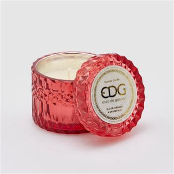 EDG Svíčka vonná ve skle s víčkem Blood Orange & Grapefruit 9cm
