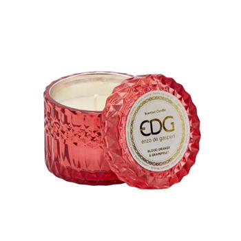 EDG Svíčka vonná ve skle s víčkem Blood Orange & Grapefruit 9cm