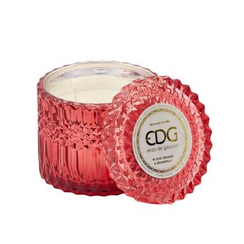 EDG Svíčka vonná ve skle s víčkem Blood Orange & Grapefruit 10,5cm