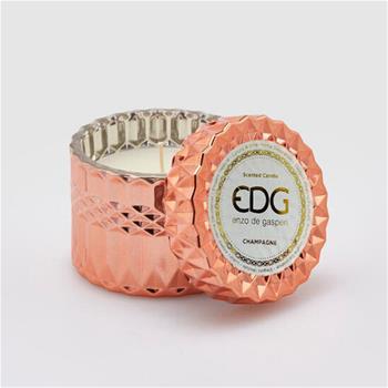 EDG Svíčka vonná ve skle s víčkem Champagne 9cm