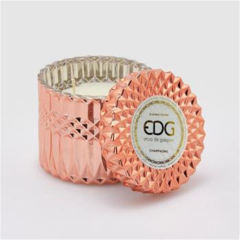 EDG Svíčka vonná ve skle s víčkem Champagne 10,5cm