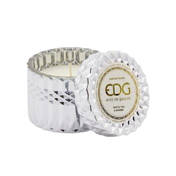 EDG Svíčka vonná ve skle s víčkem White Tea & Ginger 9cm