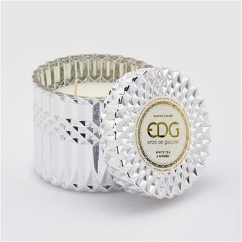EDG Svíčka vonná ve skle s víčkem White Tea & Ginger 10,5cm