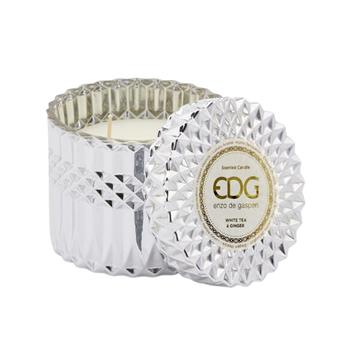 EDG Svíčka vonná ve skle s víčkem White Tea & Ginger 10,5cm