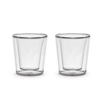 Sklenice KAFFA s dvojitou stěnou z borosilikátového skla 70ml/2ks