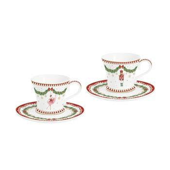 Šálek a podšálek MAGIE DE NOEL porcelánový 80ml/2ks