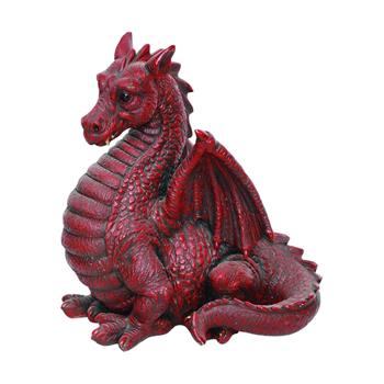 Drak polyresinový červený 27cm
