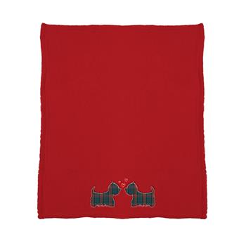 Deka SLEEP CUCCIOLI se 2 psy polyesterová červená 140x180cm