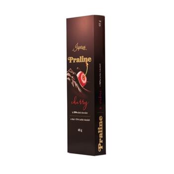 Pralinky ISPIRITI višně v 70% hořké čokoládě 48g