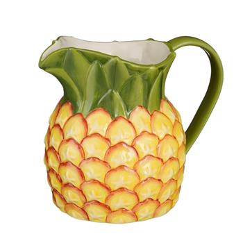 Džbán kameninový EXOTICA ananas zeleno-žlutý 19,5cm