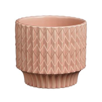 Obal kulatý keramický LAURIA sv.růžový 12,5cm