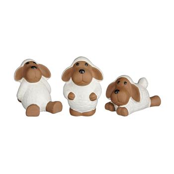 Ovce keramická bílá mix 14,5cm