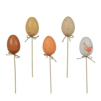 Zápich vejce se slepicí kropenaté mix 35cm