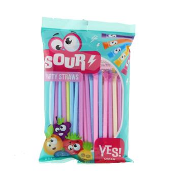 Párty brčka s kyselým práškem 144g