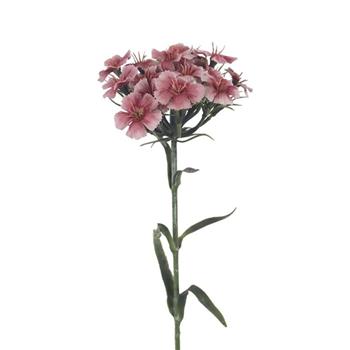 Hvozdík bradatý řezaný umělý růžový 55cm