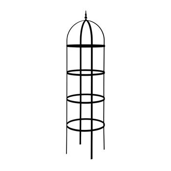 Opora/obelisk HORNAVAN kulatá se špicí kovová 100/125/170/200cm