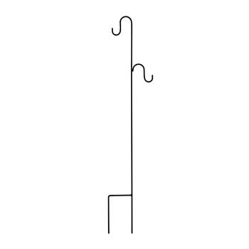 Zápich na lucernu/závěsný květináč MERCED kovový černý 120/170/200cm