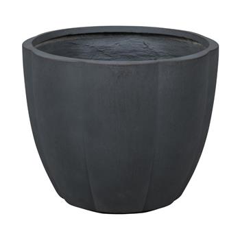 Květináč LUTON 04G fiberclay tm.šedý 29,5cm