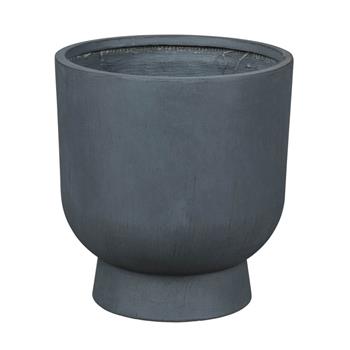 Květináč na noze ABERDEEN 01G fiberclay šedý 31cm