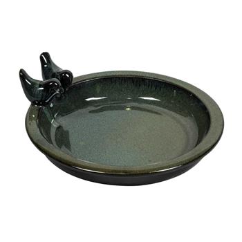 Pítko keramické SHANGHAI 1DA s ptáčky tm.zelené 32cm