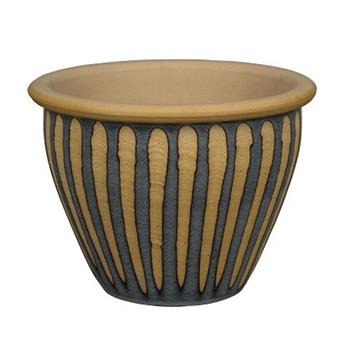 Květináč keramický VALENCIA 58G šedo-terakotový 55cm
