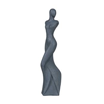 Socha ELLA fiberclay tm.šedá 70cm