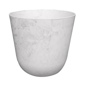 Obal kulatý plastový PALERMO bílý 27cm