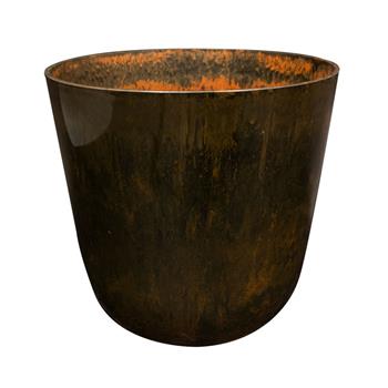 Obal kulatý plastový PALERMO hnědý 30cm