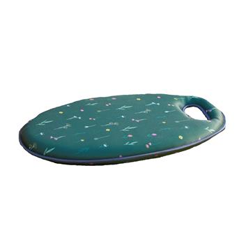 Podložka pod kolena s květy zelená 48cm