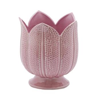 Obal kulatý keramický TULIPÁN růžový 16cm