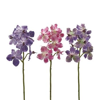 Orchidej VANDA řezaná umělá mix 70cm