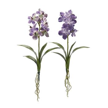 Orchidej VANDA umělá fialová mix 70cm
