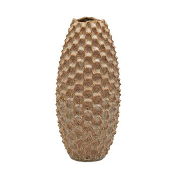 Váza kulatá oválná SCAGLIE sv.hnědá 36,5cm