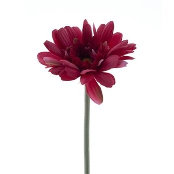 Gerbera MINAKO řezaná umělá vínová 47cm