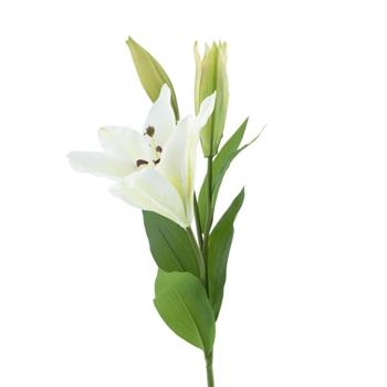 Lilie TIGER řezaná umělá krémová 81cm