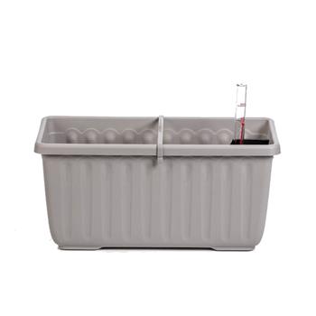 Truhlík samozavlažovací plastový SIESTA LUX taupe 40cm