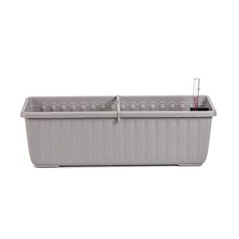 Truhlík samozavlažovací plastový SIESTA LUX taupe 60cm